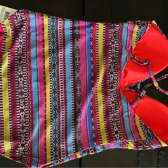 Gottex Profile Modern Swimsuit Sz 14 - Picture 3 of 4